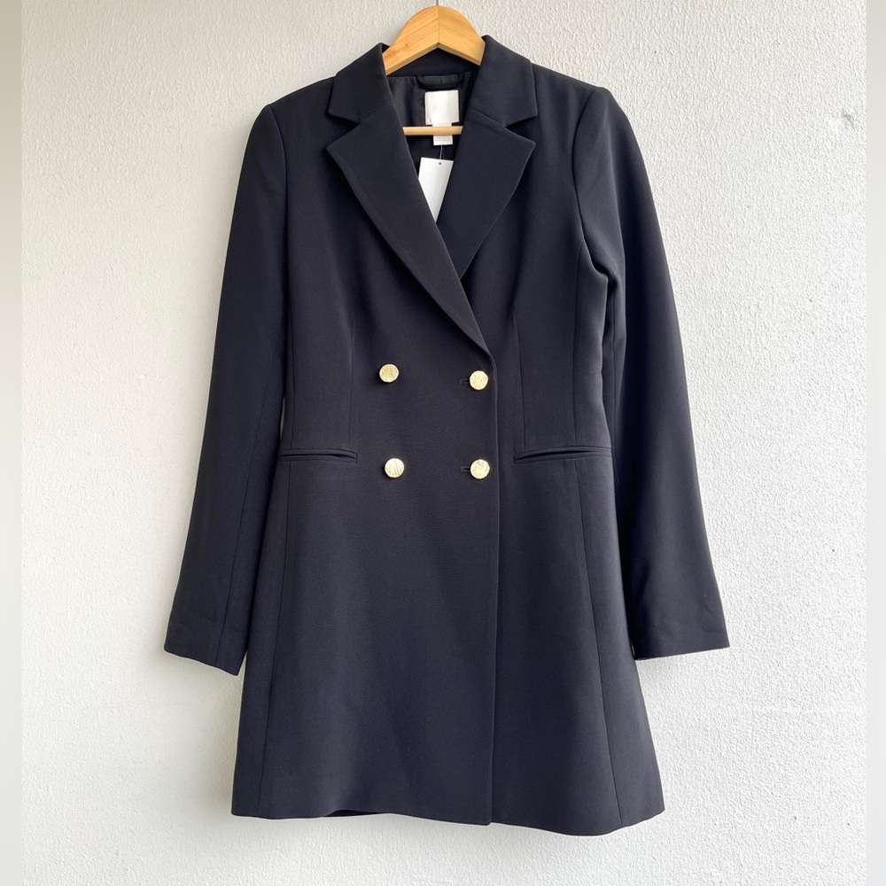 H&M | NWT Long Double- Breasted Blazer